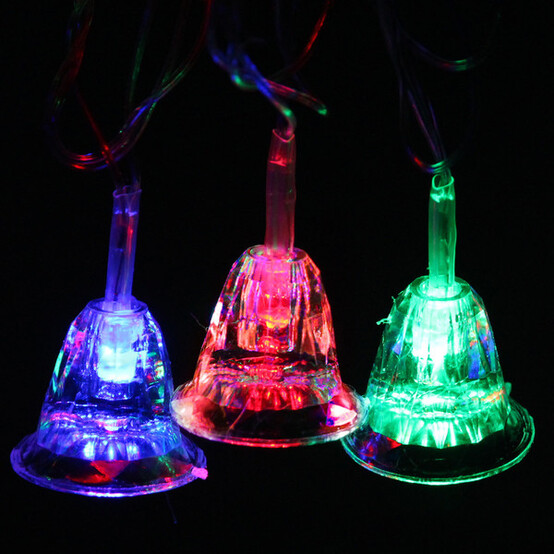 Гирлянда светодиодная 5 м 20 led колокольчик авторежим Серпантин (1/100)