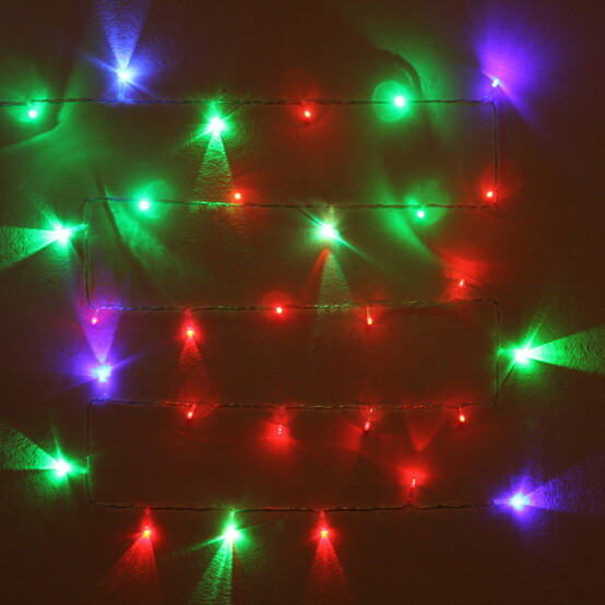 Гирлянда светодиодная 5 м 50 led USB-зарядка мультицвет Серпантин (1/288)