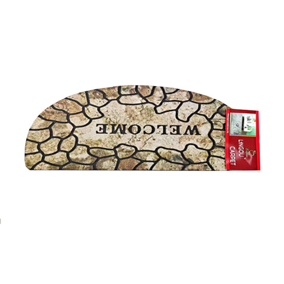 Коврик придверный BAIZHENG "Холуй" 50*80 овал мозайка (Bay) (20)