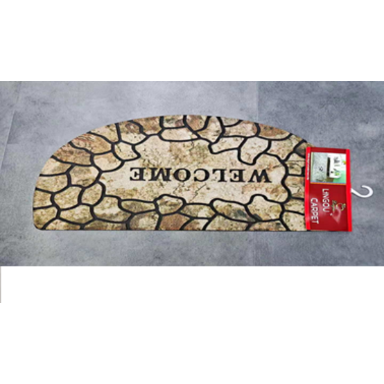Коврик придверный BAIZHENG "Холуй" 50*80 овал мозайка (Bay) (20)