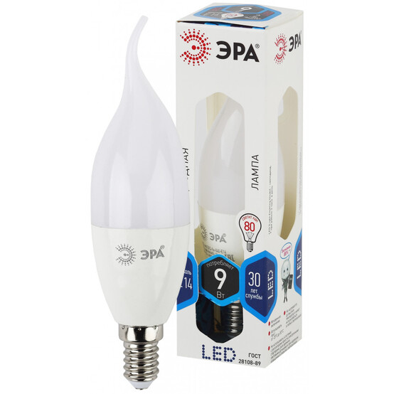 Лампа светодиодная ЭРА LED smd BXS-9w-840-E14 Лампа светодиодная ЭРА LED smd BXS-9w-840-E14