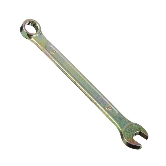 ЕРМАК Ключ рожково-накидной, 8мм, желтый цинк