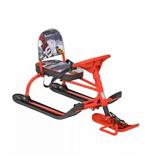 Снегокат металлический h-260 мм до 60 кг складная спинка красный kids extreme TWINY1 Nika (1/1) Снегокат металлический h-260 мм до 60 кг складная спинка красный kids extreme TWINY1 Nika (1/1)
