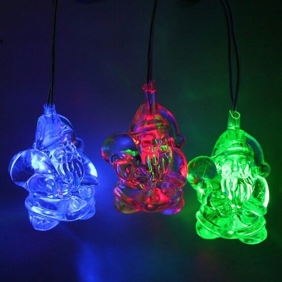 Гирлянда светодиодная 5 м 20 led дед мороз авторежим Серпантин (1/100)