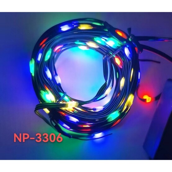 Гирлянда светодиодная 20 м 200 led пластик медь разноцветный й NP-3306 Fex (1/100)