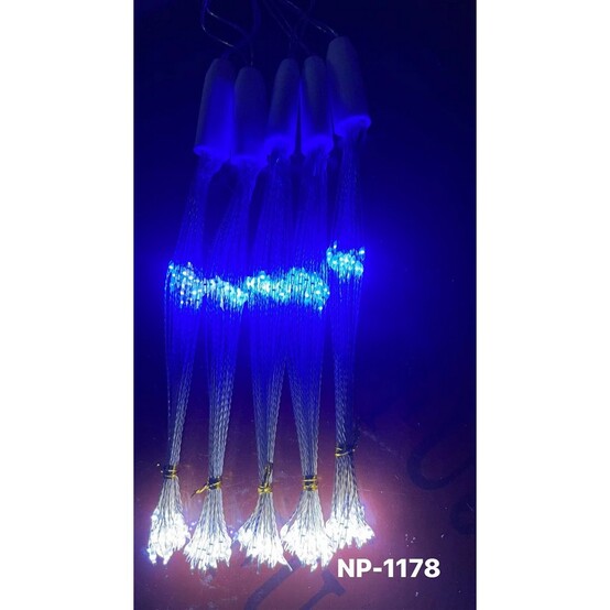 Гирлянда светодиодная 400 см 5 ламп белый с синим NP-1178 Fex (1/100)