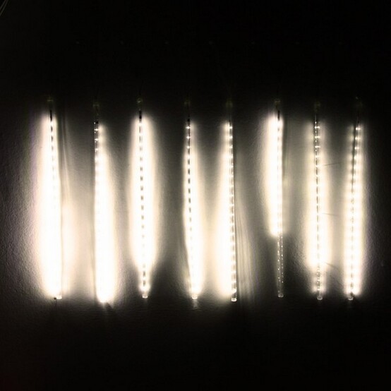 Гирлянда светодиодная 3 м*50 см 288 led 220 В 8 трубок теп белый Тающая сосулька Серпантин (1/50)