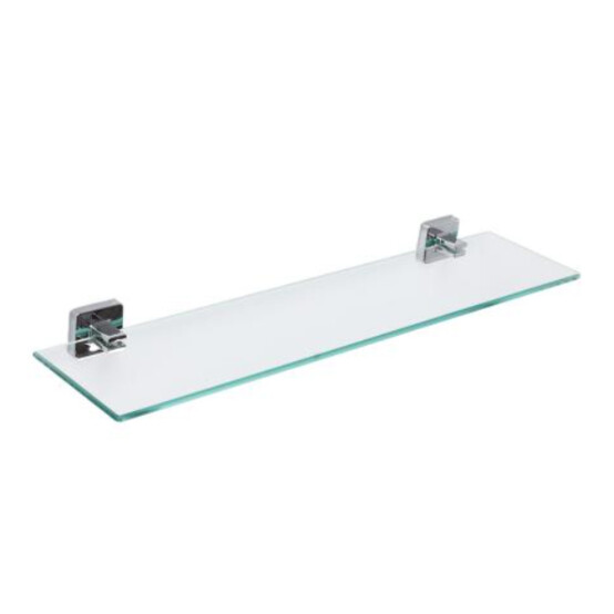 Полка стеклянная 4,6*14*52 см навесная для ванной прозрачный стальной BZ-KD39 (1/10)  Baizheng