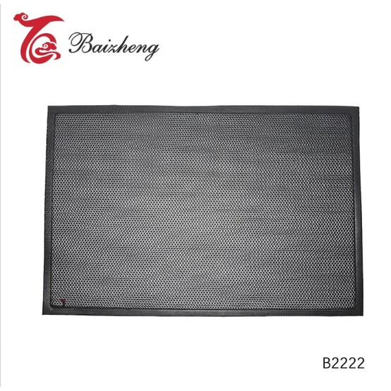 Коврик придверный BAIZHENG "Zig-Zag" 60*90 зеленый (Bay) (30)