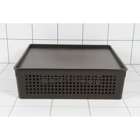 Корзина пластиковая 7,3 л 310*310*90 мм с крышкой Traymix Полимербыт (1/20)