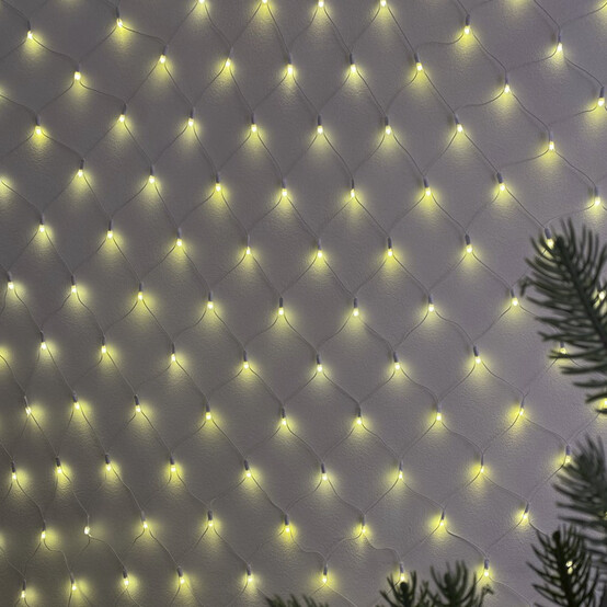 Гирлянда светодиодная 3*3 м 480 led сетка желтый Baizheng (1/50)