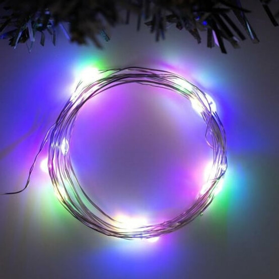 Гирлянда светодиодная 40 led капля маленькая мультиколор Baizheng (1/100)