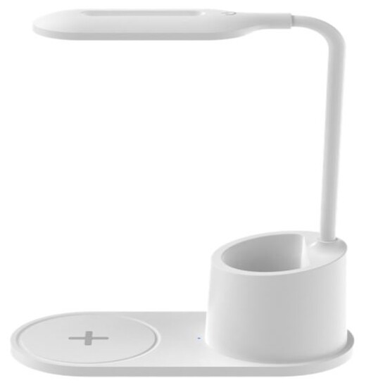 Лампа светодиодная настольная 17*8*32,5 см 10Вт USB беспровод зарядка для телеф микс Baizheng (1/30)