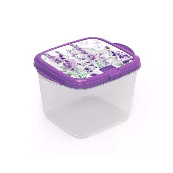 Контейнер пластиковый 1,5 л СВЧ с клапаном Lavender Полимербыт (1/24)