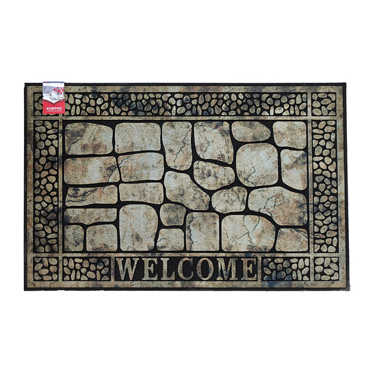 Коврик придверный BAIZHENG "Холуй" 60*90 камень (Bay) (10)
