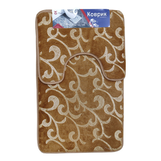 Коврик для ванной 50*80/50*40см светло-коричневый BZY258-1 (30)