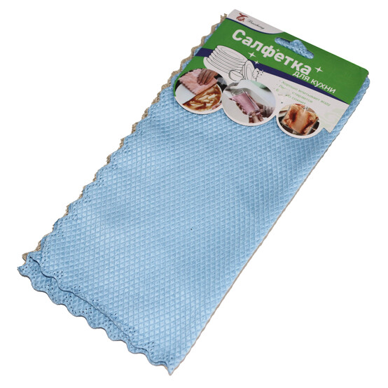 Салфетка микрофибра 24*24 см 2 шт микс Baizheng (1/120)