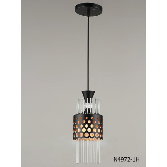 Люстра кухонная 1 плафон 12*30,5*80 см черный N4972-1H Baizheng (1/10)