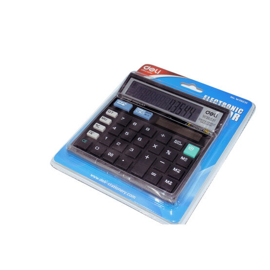 Калькулятор, 12-разрядный（deli）130×128×20 мм DL-39231B