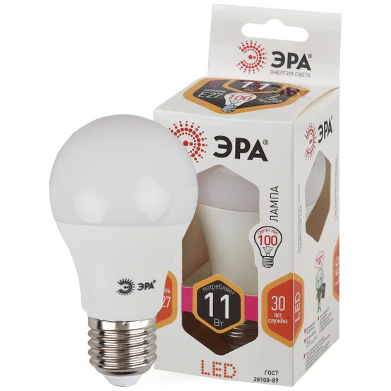 Лампа светодиодная Эра LED A60-11W-827-E27