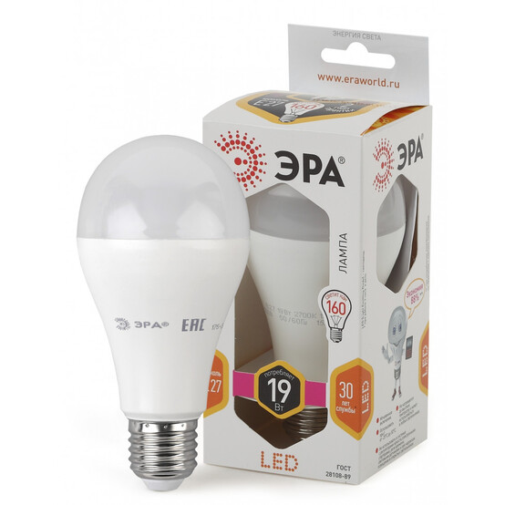 Лампа светодиодная  ЭРА LED A65-19W-827-E27