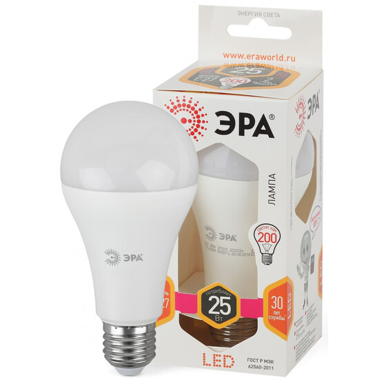 Лампа светодиодная  ЭРА LED A65-25W-827-E27