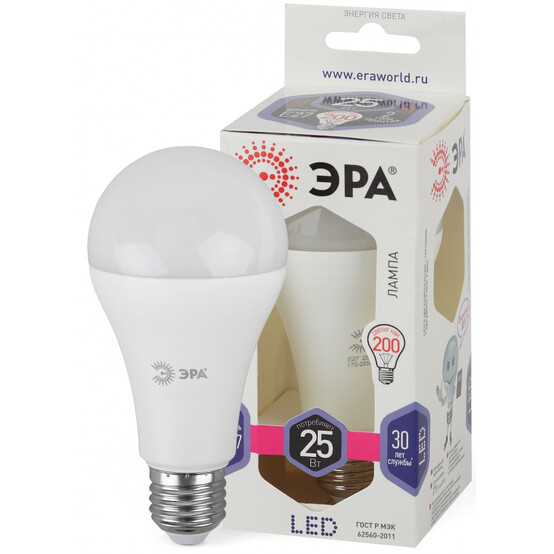 Лампа светодиодная  ЭРА LED A65-25W-860-E27