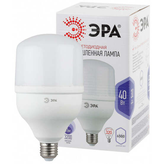 Лампа светодиодная  ЭРА LED smd POWER 40W-6500-E27 (20/420)