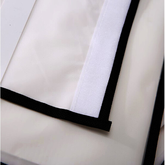Органайзер текстильный подвесной 4 ячейки 30*30*80 см для хранения вещей белый Baizheng (1/48)