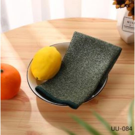 Салфетка полиэстер для уборки 30*30 см серый Baizheng (1/60)