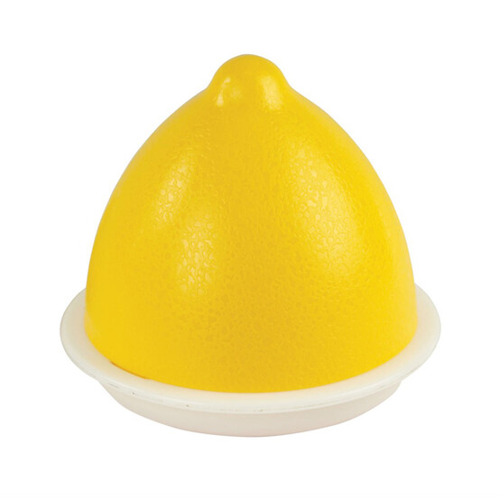 Контейнер пластиковый для лимона 100*100*90 мм желто-белый №2 Альтернатива (1/25)
