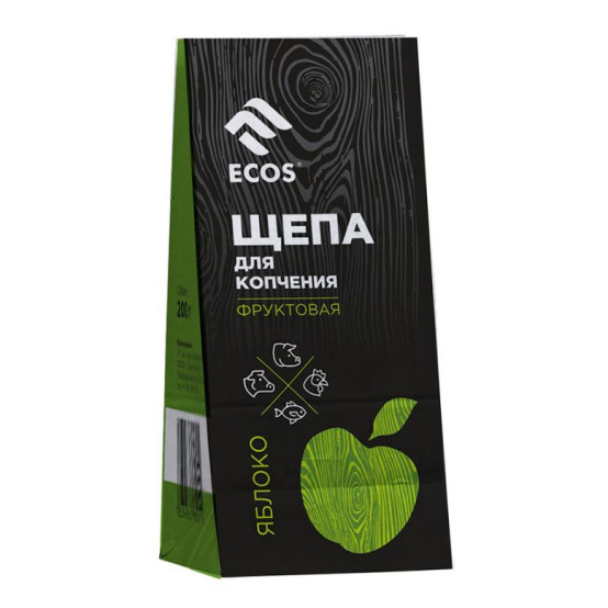 Щепа для копчения 200 г из фруктовых пород Яблоня Ecos (1/22) Щепа для копчения 200 г из фруктовых пород Яблоня Ecos (1/22)