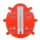 INBLOOM Термометр оконный "Божья коровка" 17x17см, для крепления на стекло, пластик, пакет