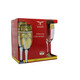 TAV92-419  Набор - Бокалы для шампанского 6 шт с узором "Пирамида"