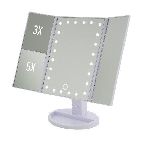 Зеркало косметическое 22,3*16,3 см трехстворчатое LED подсветка EN-799Т Energy (1/6)