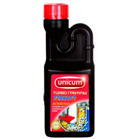 UNICUM Торнадо гранулированное средство для удаления засоров 600 гр/304023