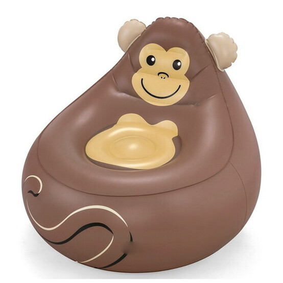Кресло надувное 72*72*64 см Cozy Critters Обезьяна Bestway (1/3)