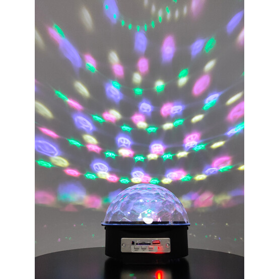 Диско шар светодиодный led 3 цвета USB mp3 пульт Калейдоскоп Серпантин (1/20)