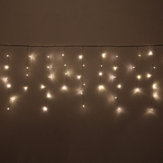 Гирлянда светодиодная 5*40/60 м 180 led 220 В бахрома 8 режимов теплый белый Серпантин (1/100)