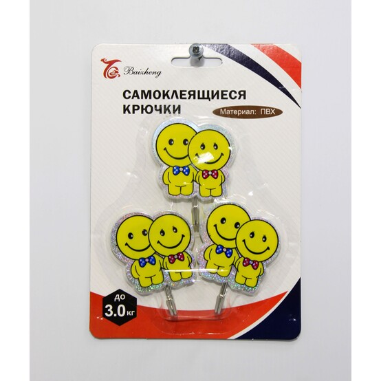 Крючки самоклеящиеся 3 шт 6256