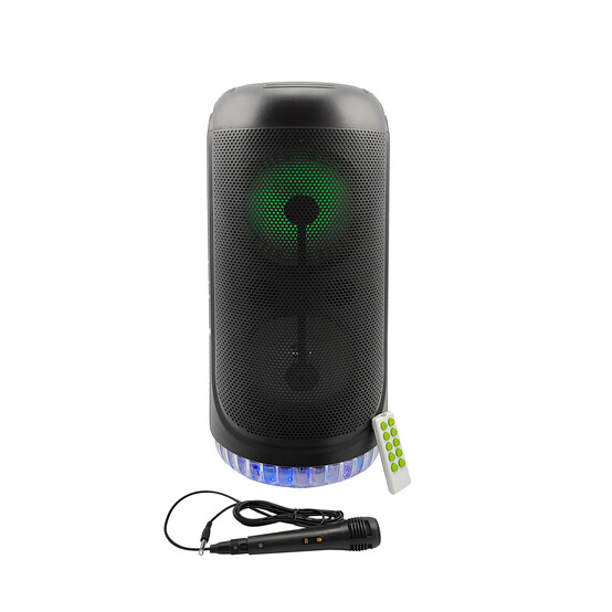 Акустическая система 40 Вт 21*21*50 см микрофон пульт Bluetooth черный Baizheng (1/6)