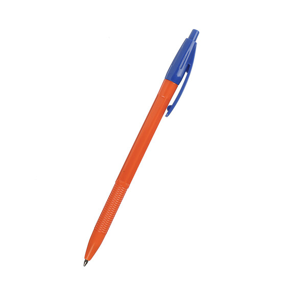 Erich Krause Авторучка шариковая синяя "R-301 Оранж Матик", 0,7мм, оранж. корпус, пластик,