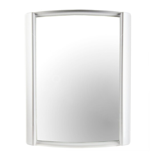 Зеркало в пластиковом обрамлении 47,9*62,6 см прямоугольное снежно-белый Бордо Berossi (1/5)