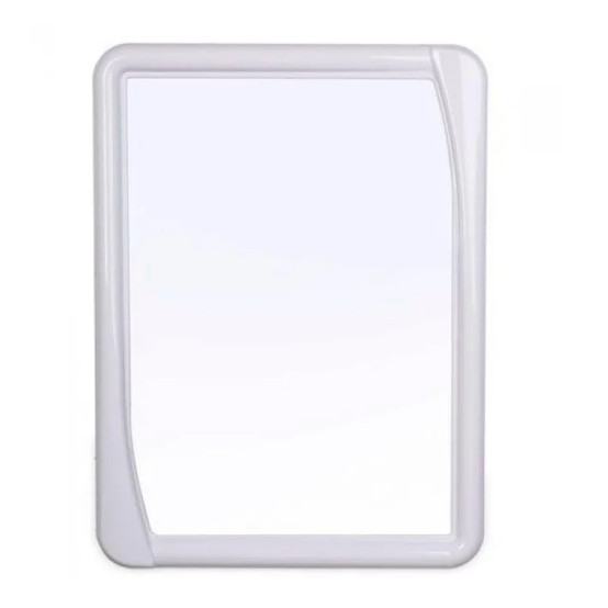 Зеркало в пластиковом обрамлении 64,9*48,4 см прямоугольное снежно-белый Версаль Berossi (1/5)