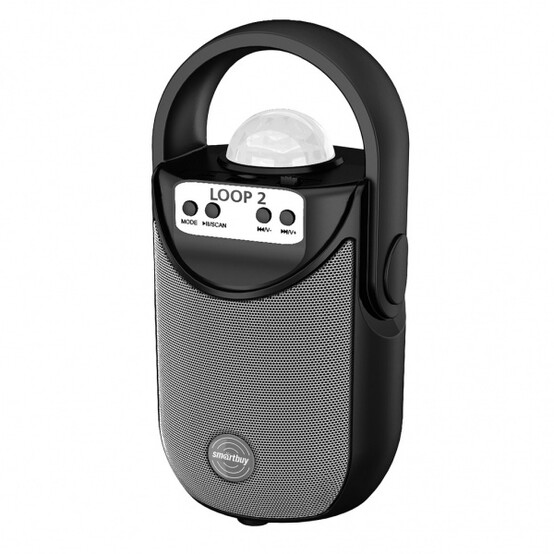Акустическая система 5 Вт 20*12 см Bluetooth MP3 FM черная LOOP 2 Smartbuy (1/2)
