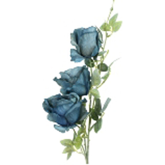 Букет искусственных декоративных розы в инее 82*15*12см полуночный синий NataM (1/1)