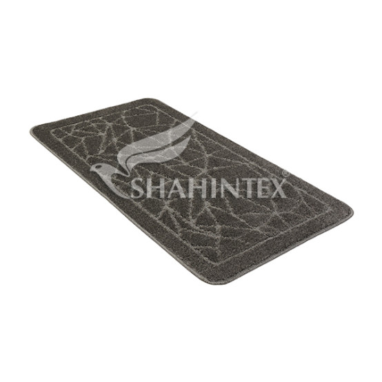 Коврик для ванной PP 001 60*100 графит 62 Шахинтекс (15)