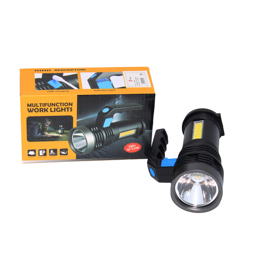 Фонарь ручной 2 led 14,5*9,5*6 см аккумулятр 3 режима USB Baizheng (1/160) Фонарь ручной 2 led 14,5*9,5*6 см аккумулятр 3 режима USB Baizheng (1/160)