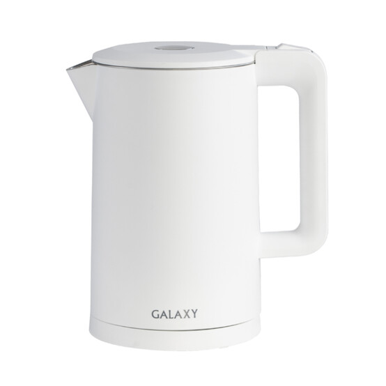 Чайник металлический электрический 1,7 л 2 кВт белый Galaxy (1/8)