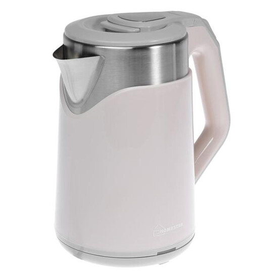 Чайник металлический электрический 1,8 л 1,5 кВт розовый HS-1019 HomeStar (1/12)
